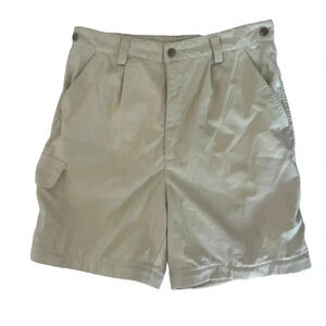 Travel Smith Womens Bermuda Shorts Size 10P Petite High Rise Khaki Pockets